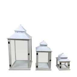 Lámpás fogantyúval 38x38x78 cm S/3