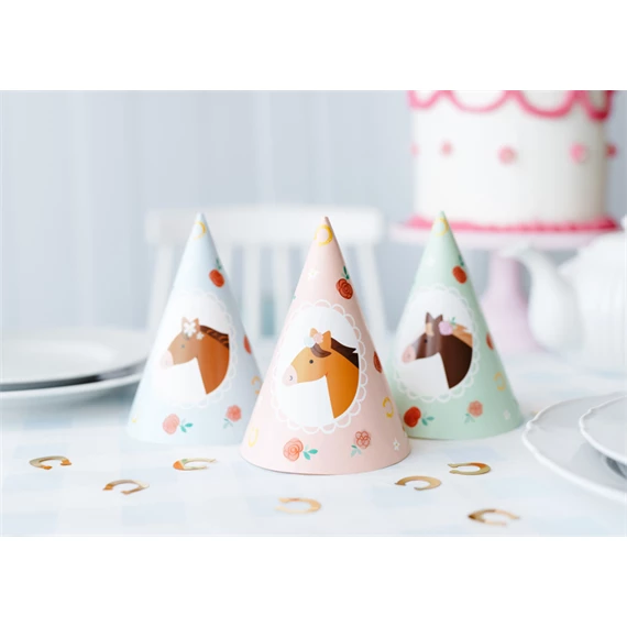 Party kalapok, lovas, kb. 16 cm, vegyes S/6