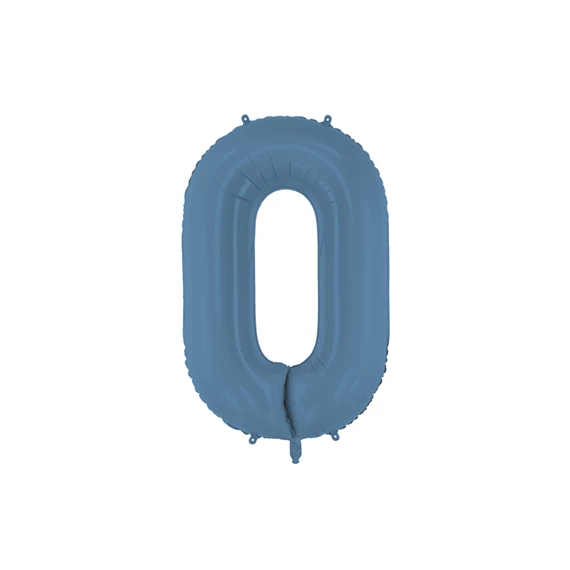 Lufi 0-ás szám fólia 86 cm tengerészkék