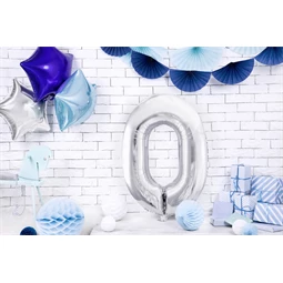 Lufi 0-ás szám fólia 86 cm ezüst