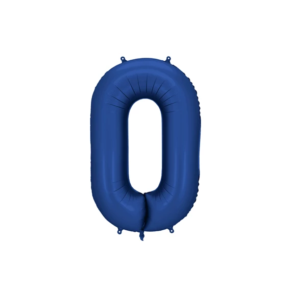 Lufi 0-ás szám fólia 86 cm tengerészkék