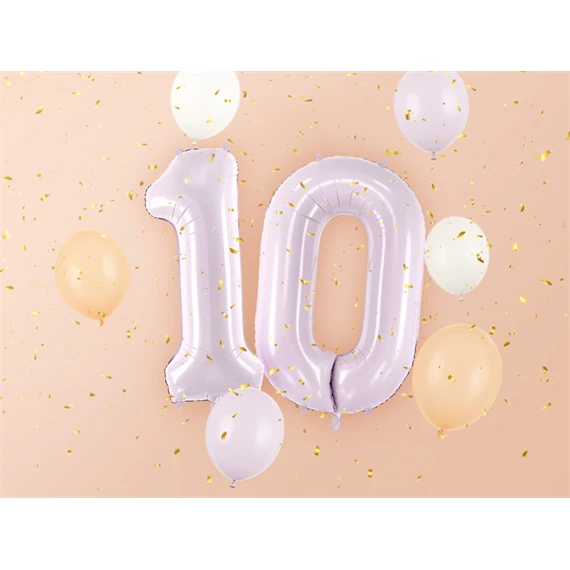 Lufi 0-s szám fólia 72 cm lila