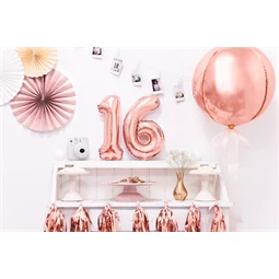 Lufi 1-es szám fólia 35 cm rózsaarany