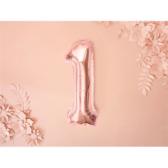 Lufi 1-es szám fólia 35 cm rózsaarany