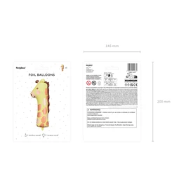 Lufi 1-es szám fólia zsiráf 42x90 cm mix