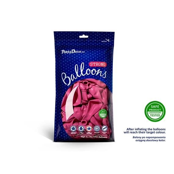 Lufi 23 cm erős pasztell pink S/100