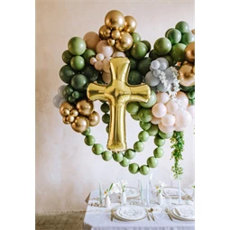 Lufi 26 cm pasztell olíva zöld S/100