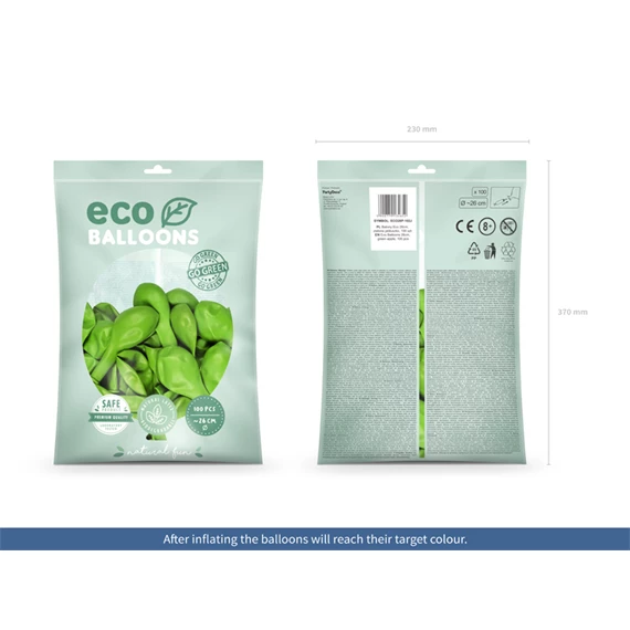 Lufi 26 cm pasztell zöld alma S/100