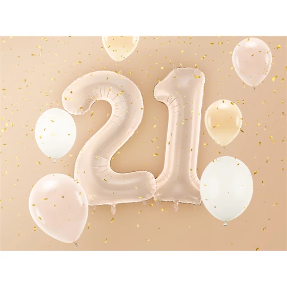 Lufi 2-es szám fólia 72 cm sötét bézs