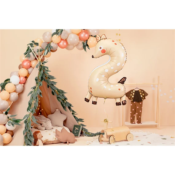 Lufi 2-es szám fólia őzike 65x102 cm mix