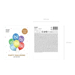 Lufi erős 30 cm 5. születésnap fémes mix S/6