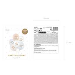 Lufi 30 cm, Üdvözlünk Baba, kék keverék S/6