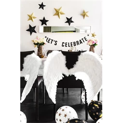 Lufi 30 cm csillagok pasztell fekete S/50