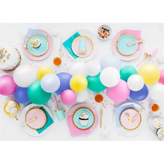 Lufi 30 cm pasztell rózsaszín S/10