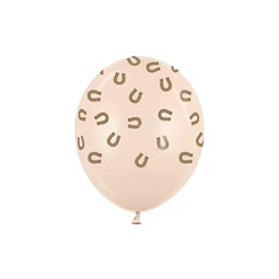 Lufi 30 cm patkó mintás pasztell alabástrom S/6