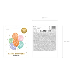 Lufi 30 cm pöttyös mix S/6