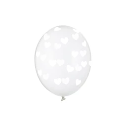 Lufi erős 30 cm szívek kristálytiszta S/6