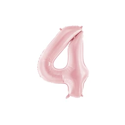 Lufi 4-es szám fólia 86 cm világos rózsaszín