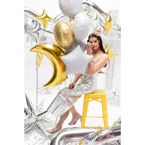 Lufi 4 ágú csillag fólia 45 cm arany