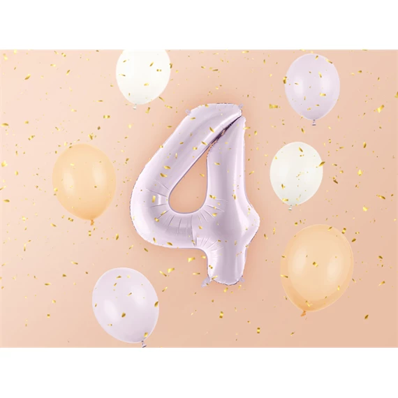 Lufi 4-es szám fólia 72 cm lila