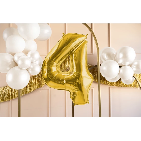 Lufi 4-es szám fólia 72 cm világos arany