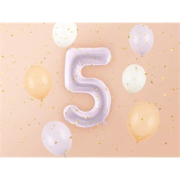 Lufi 5-ös szám fólia 72 cm lila