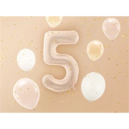 Lufi 5-ös szám fólia 72 cm sötét bézs
