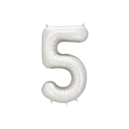 Lufi 5-ös szám fólia 86 cm ezüst