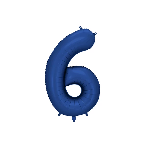 Lufi 6-os szám fólia 86 cm tengerészkék