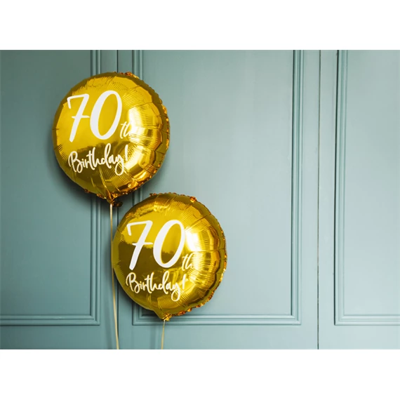 Lufi 70, születésnap fólia arany 45 cm