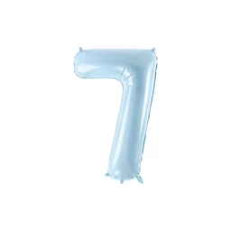 Lufi 7-es szám fólia 72 cm világoskék