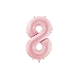 Lufi 8-as szám fólia 86 cm világos rózsaszín