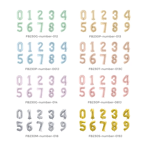 Lufi 8-as szám fólia 72 cm lila