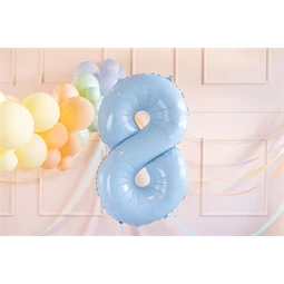 Lufi 8-as szám fólia 72 cm világoskék