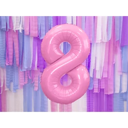 Lufi 8-as szám fólia 86 cm rózsaszín
