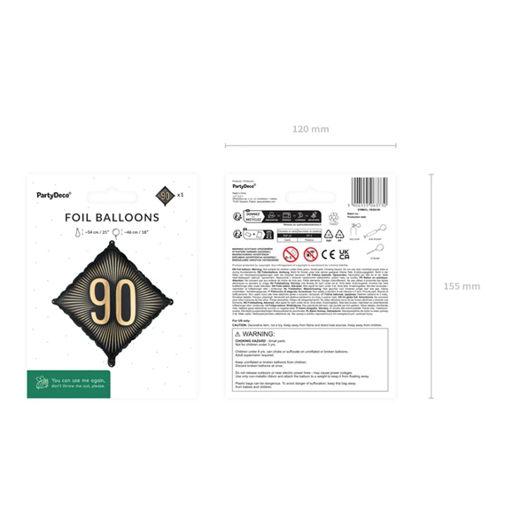 Lufi 90-es szám fólia 46x46 cm vegyes