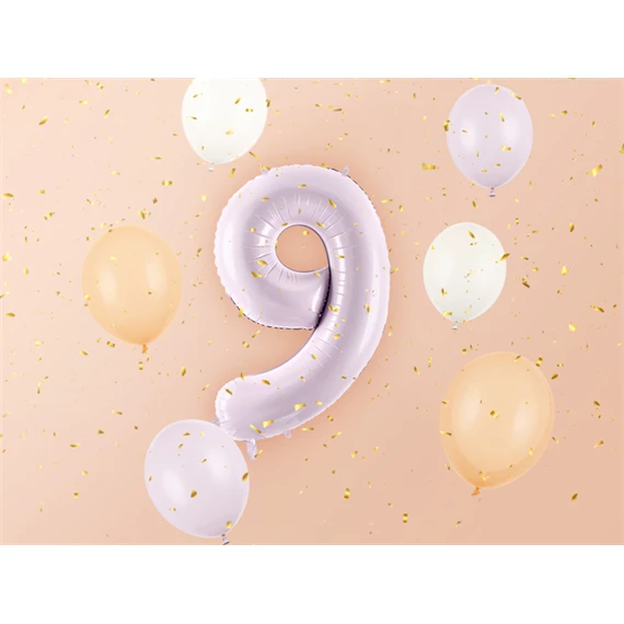 Lufi 9-es szám fólia 72 cm lila