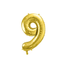 Lufi 9-es szám fólia 72 cm világos arany