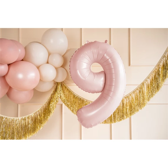 Lufi 9-es szám fólia 72 cm világos rózsaszín