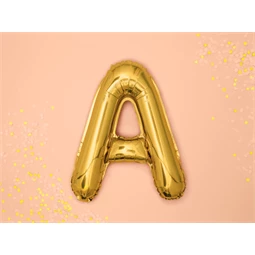 Lufi a betű fólia 35 cm arany