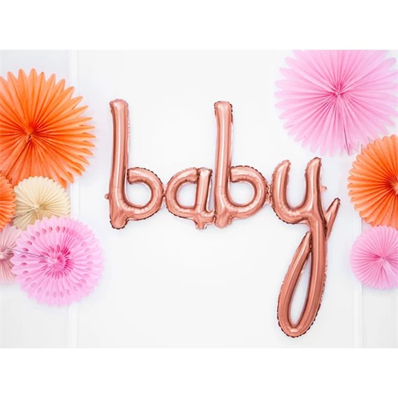 Lufi baby fólia rózsaarany 73,5x75,5 cm
