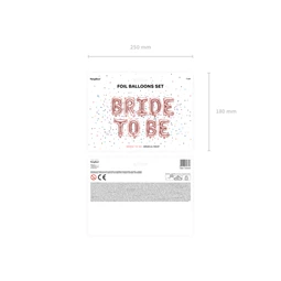 Lufi bride to be fólia 340x35 cm rózsaarany