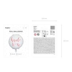 Lufi bride to be fólia 45 cm fehér