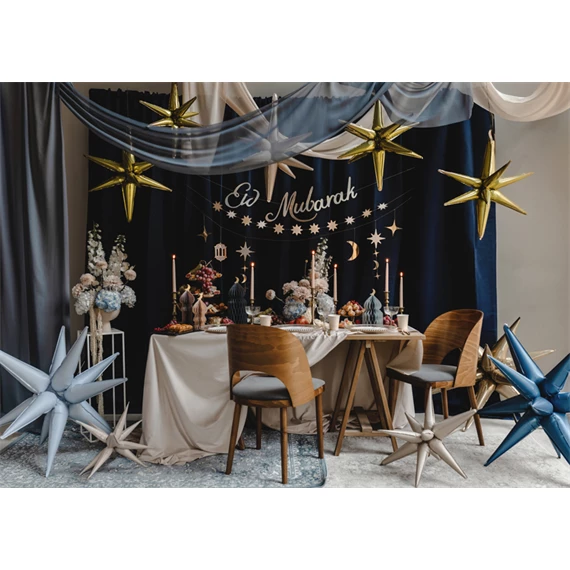 Lufi csillag 3D fólia 70 cm bézs