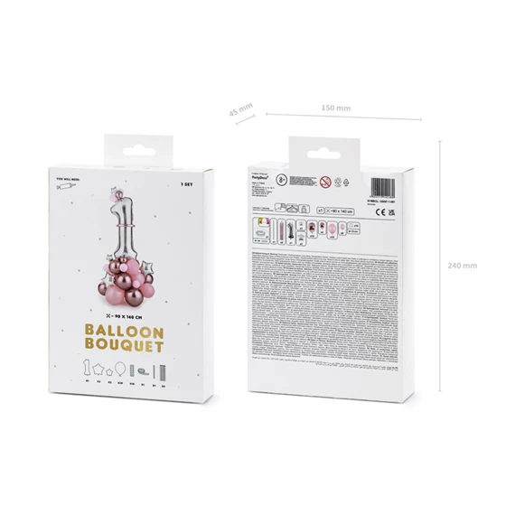 Lufi csokor 1-es szám rózsaszín 90x140 cm