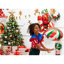 Lufi cukorka fólia 35 cm mix