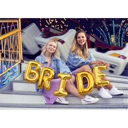 Lufi d betű fólia 35 cm arany