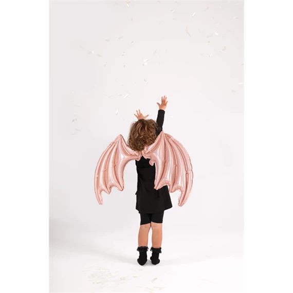 Lufi denevérszárny fólia rózsaszín irizáló 85x50 cm