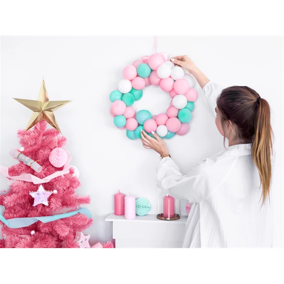 Lufi erős 27 cm pasztell halvány rózsaszín S/100