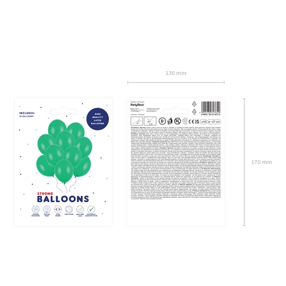 Lufi erős 27 cm pasztell zöld S/10